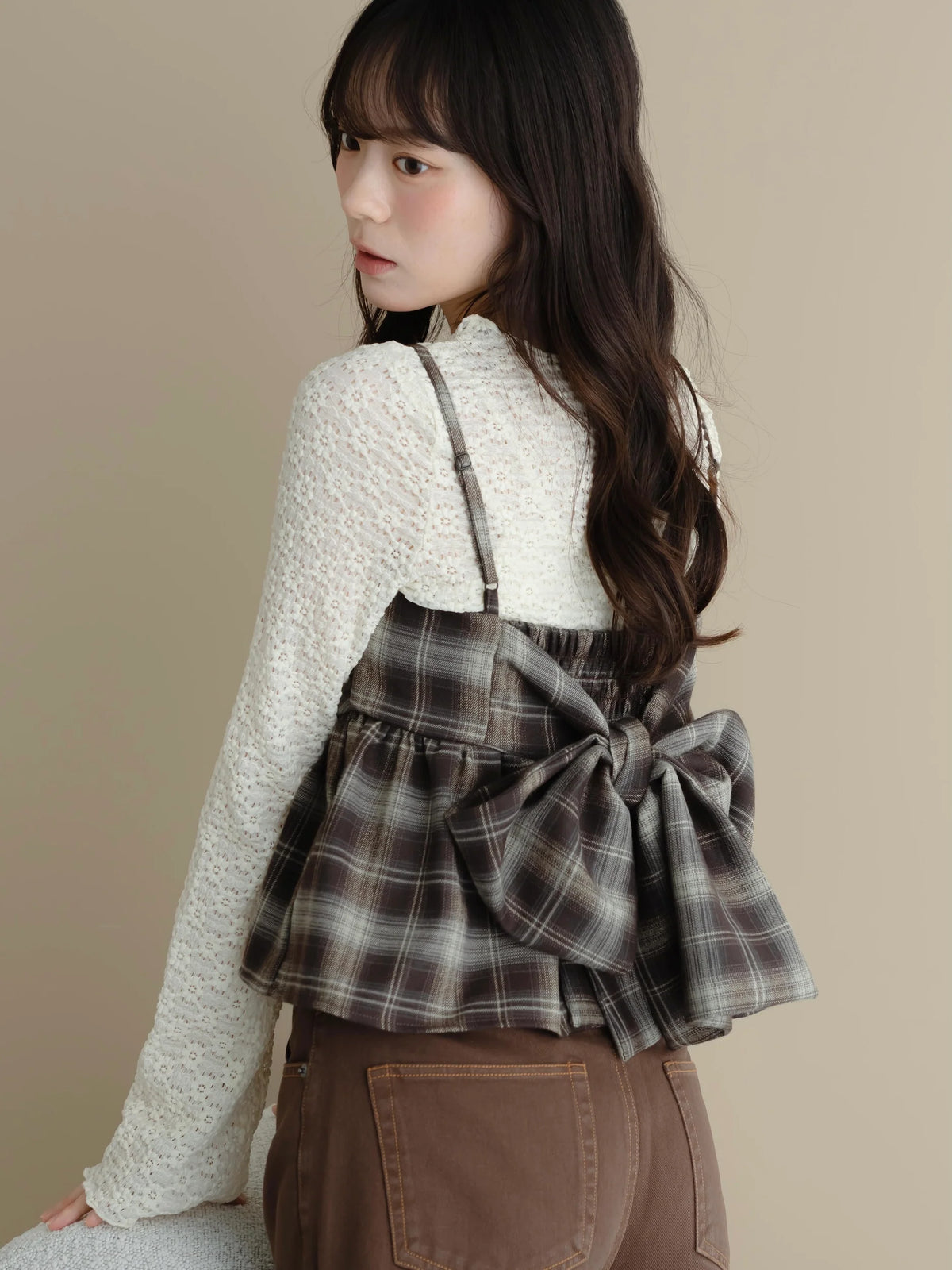 日本代購｜mero boutique 2018 背心 - 背帶蝴蝶結背心｜mero boutique 2018