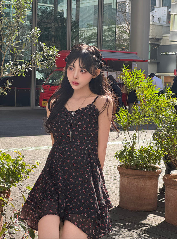 日本代購｜GRL 迷你洋裝 - 花柄迷你洋裝イレヘムキャミソール｜GRL
