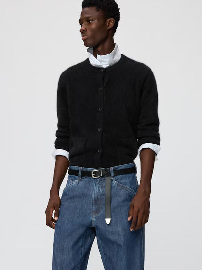 日本代購｜UNIQLO 皮帶 - 意大利皮革長皮帶【黑色 / M】｜UNIQLO