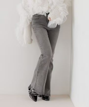 日本代購｜Heather 牛仔褲 - ISKOフレアデニムパンツ，腳長美腳新定番｜Dot-st