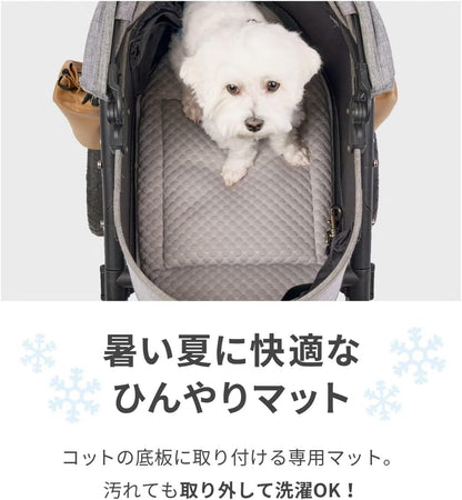 日本代購｜AIRBUGGY 夏季專用墊 - M/L專用夏季墊 冷感灰色｜Amazon JP
