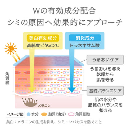 肌美精 藥用 美白 精華液 30毫升 皮膚護理 維他命C 與  tranexamic酸 淡化斑點 與 雀斑