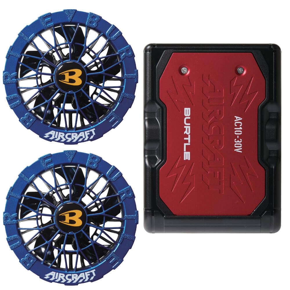 日本代購｜BURTLE 電風扇 - 30V電池組 AC10+AC10-2 空調風扇｜Amazon JP