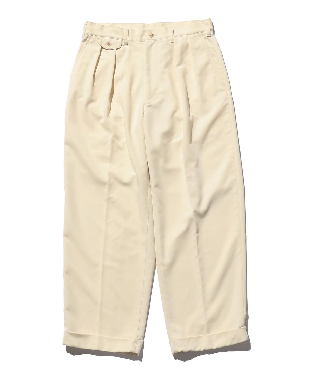 日本代購｜BEAMS PLUS 褲子 - 2褶褲 PE Twill【綠色 / S】｜BEAMS
