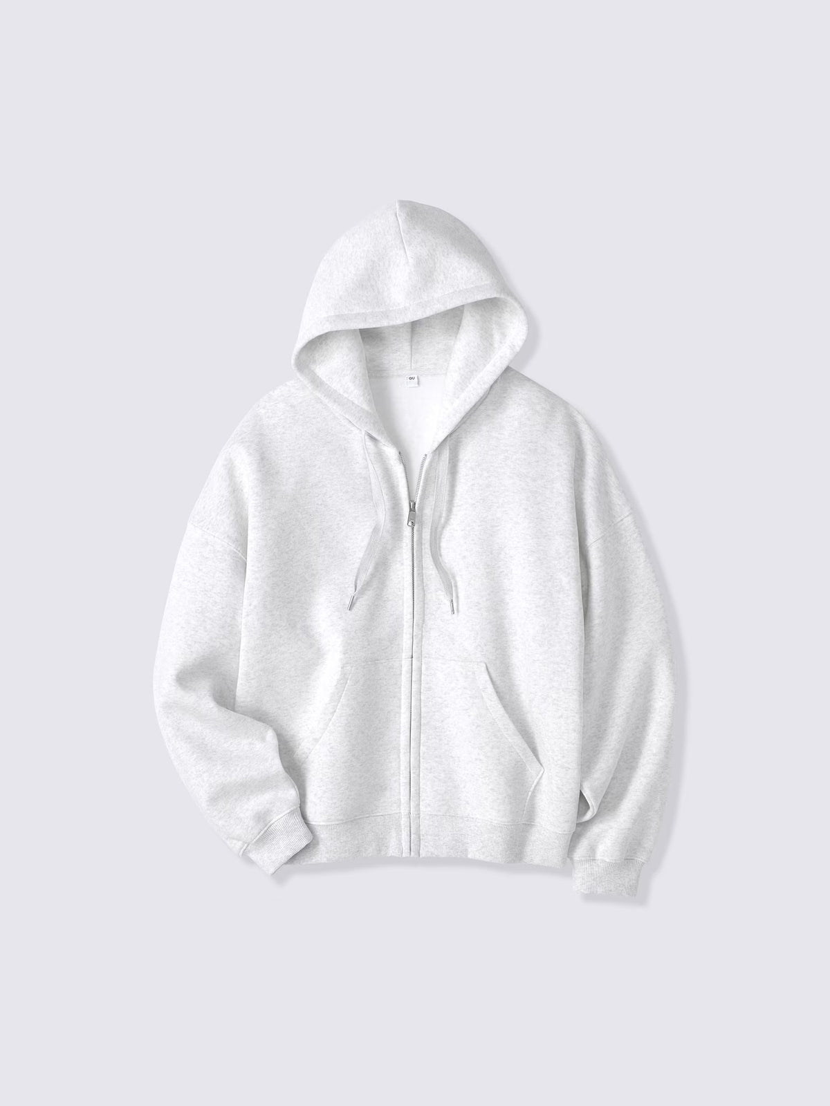 日本代購｜GU ヘビーウェイトスウェットコクーンフルジップパーカ(オーバーサイズフィット)【GRAY / M】｜GU