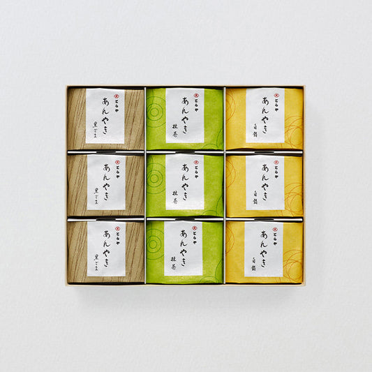 虎屋敬老之日附貼紙紅豆燒9個入