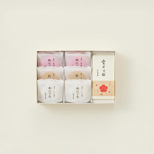 虎屋羊羹｜羊羹・最中禮盒 2號（雲井的櫻花）