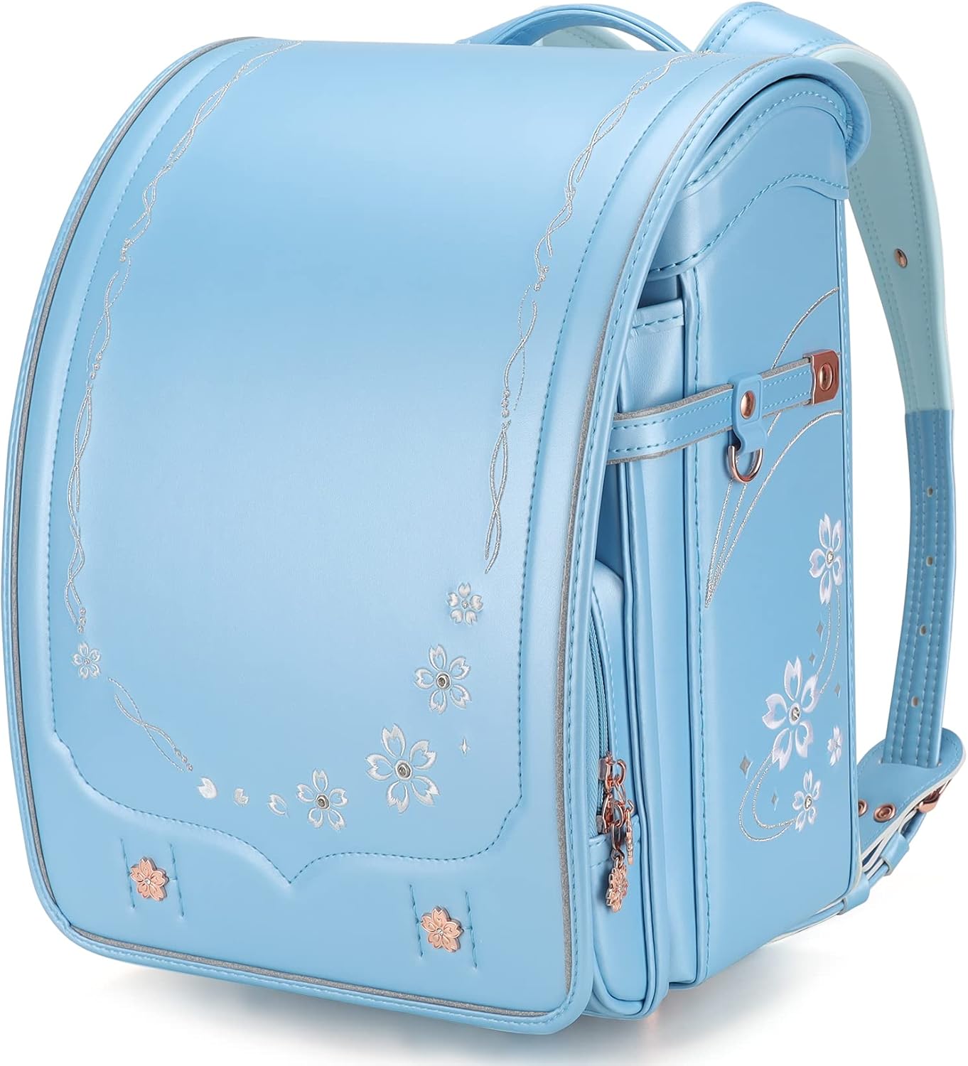 日本代購｜バオバブの願い 書包 - 桜 女孩書包 輕量 豪華刺繡｜Amazon JP
