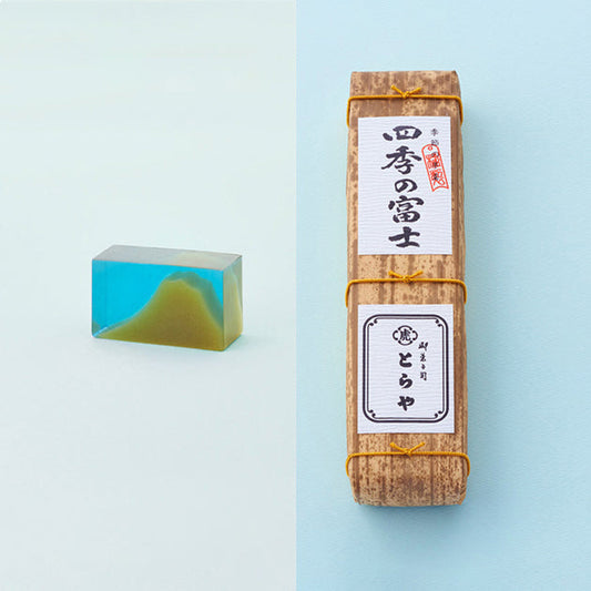 虎屋羊羹｜四季的富士 夏（竹皮包）