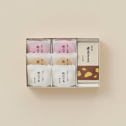 虎屋羊羹・最中餅綜合禮盒２號（栗蒸羊羹）