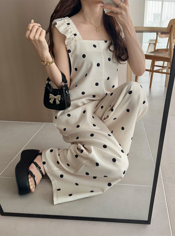 日本代購｜GRL ドット柄フリルショルダーバッグクロスオールインワン[fo2119]【アイボリー / F】｜GRL