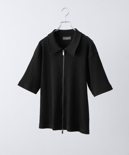 日本代購｜CLEL T恤 - Giza Cotton Zip Rib T-Shirt｜ZOZOTOWN