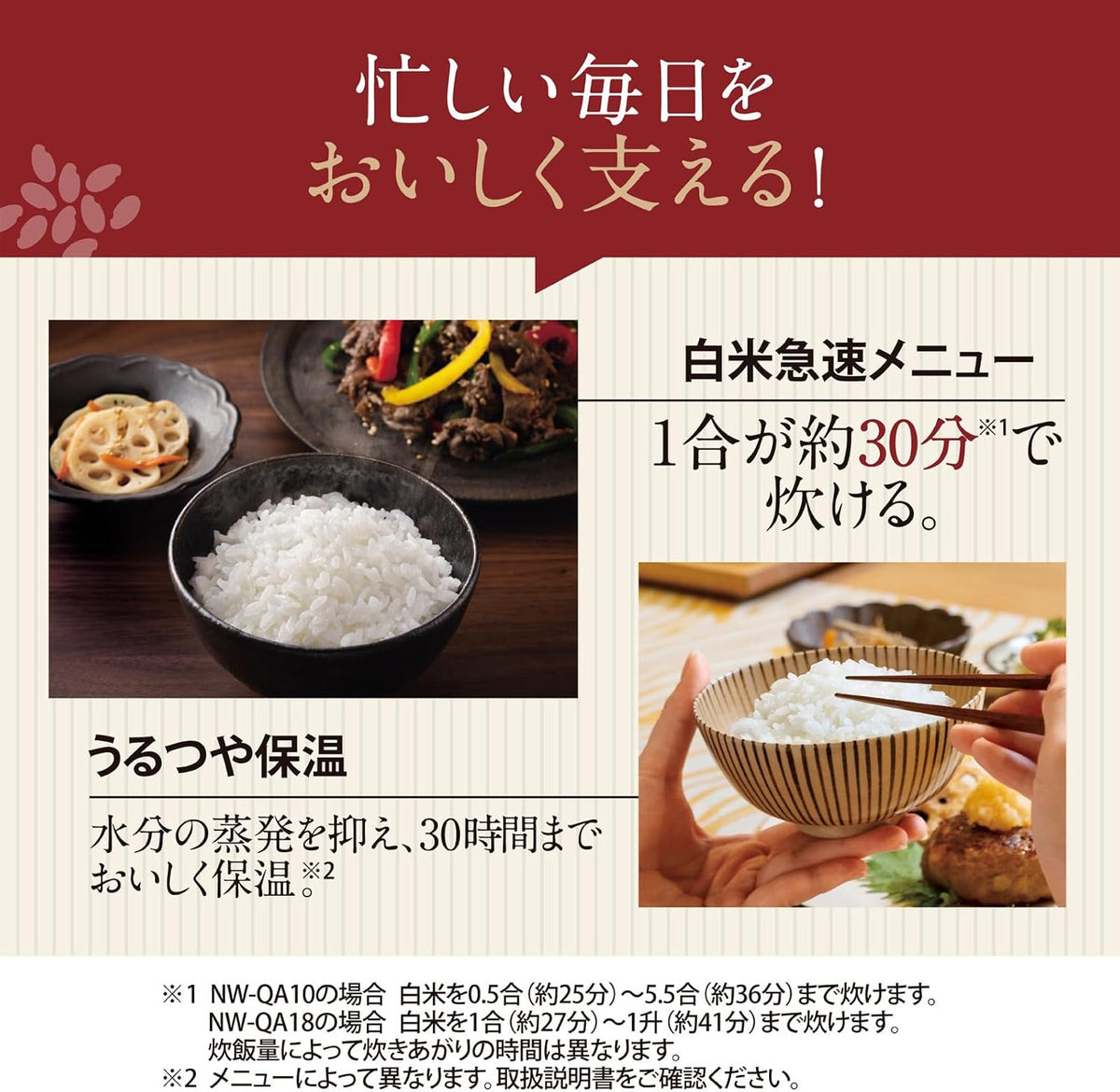 日本代購｜象印 電飯煲 - 5.5合 黑色 NW-QA10-BA｜Amazon JP