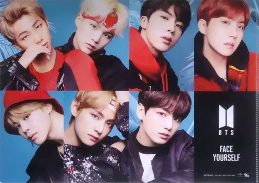 日本代購｜TSUTAYA A4 透明文件夾 - BTS A4透明文件夾 CD FACE YOURSELF｜TSUTAYA