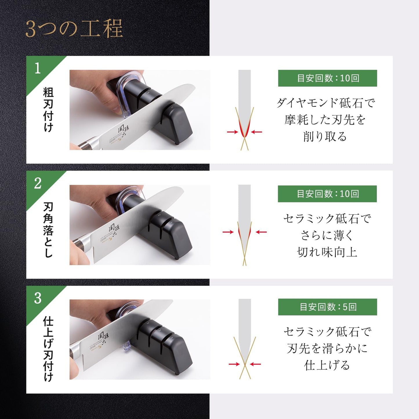 日本代購｜贝印 磨刀石 - 关孙六 金刚石&陶制磨刀石AP-0308｜Amazon JP