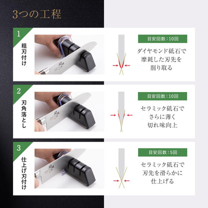 日本代購｜贝印 磨刀石 - 关孙六 金刚石&陶制磨刀石AP-0308｜Amazon JP