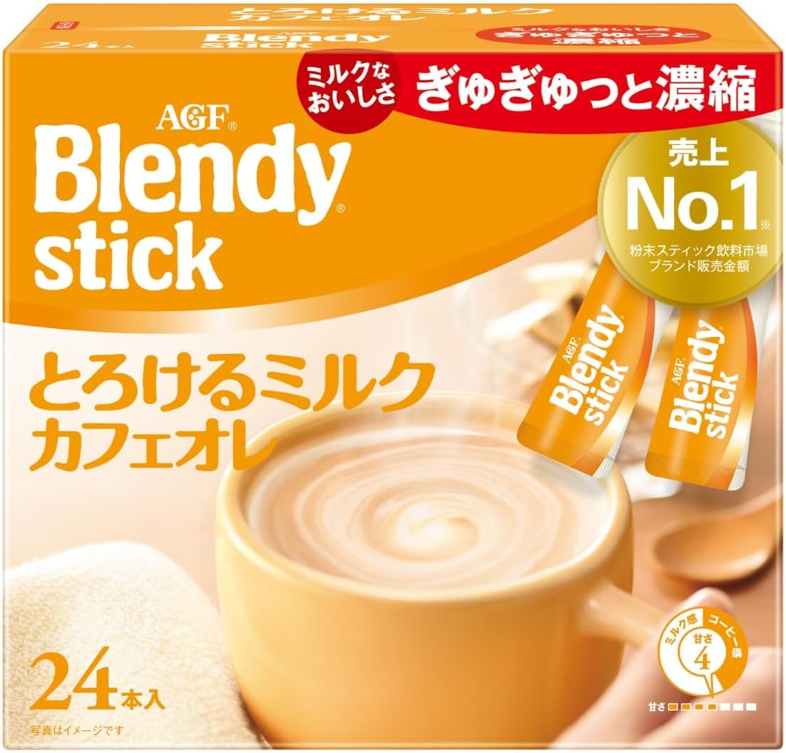 日本代購｜AGF 咖啡 - ブレンディ スティック とろけるミルクカフェオレ 27個｜Amazon JP