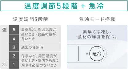 日本代購｜愛麗斯大和 冷凍櫃 - IUSN-S6A-W 瘦型冷凍櫃 64L｜Amazon JP