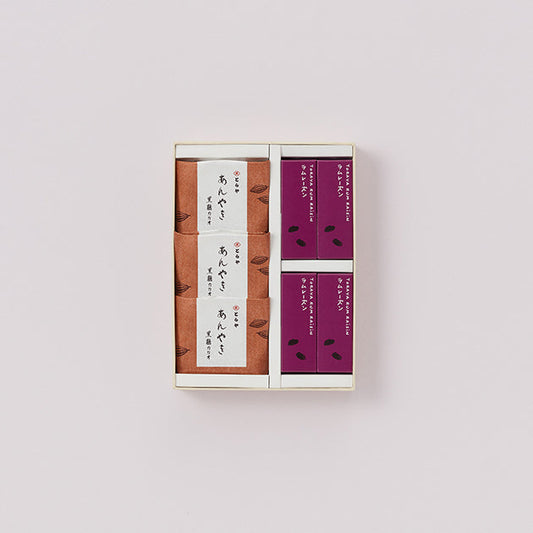 虎屋羊羹｜羊羹・紅豆燒禮盒 1號（蘭姆葡萄・黑糖可可）