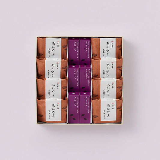 虎屋羊羹｜羊羹・紅豆燒禮盒 3號（蘭姆葡萄・黑糖可可）