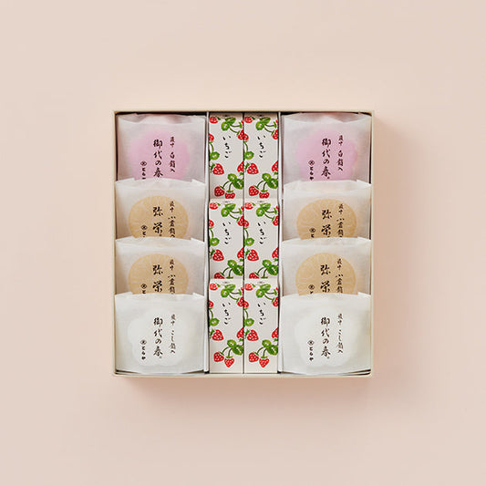 虎屋羊羹｜羊羹・最中禮盒 3號（草莓口味）