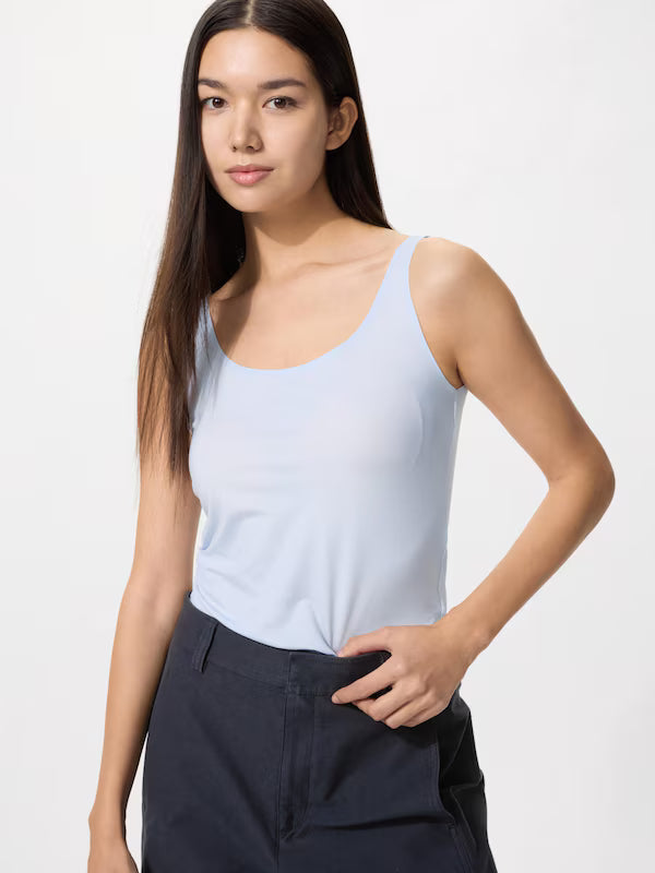日本代購｜UNIQLO 背心 - エアリズム背心【60 淺藍色 / XL】｜UNIQLO