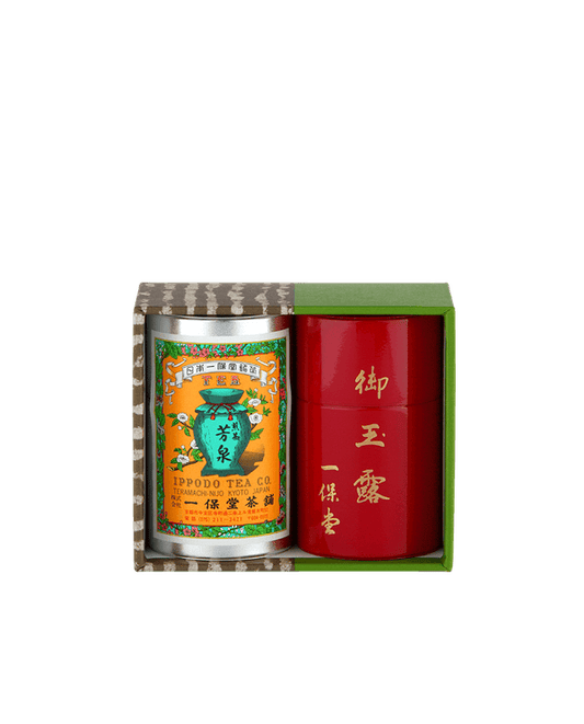 【日本代購】一保堂茶舗 玉露「麟鳳」＋煎茶「芳泉」小缶雙入禮盒｜結婚慶賀・人生節點最佳送禮