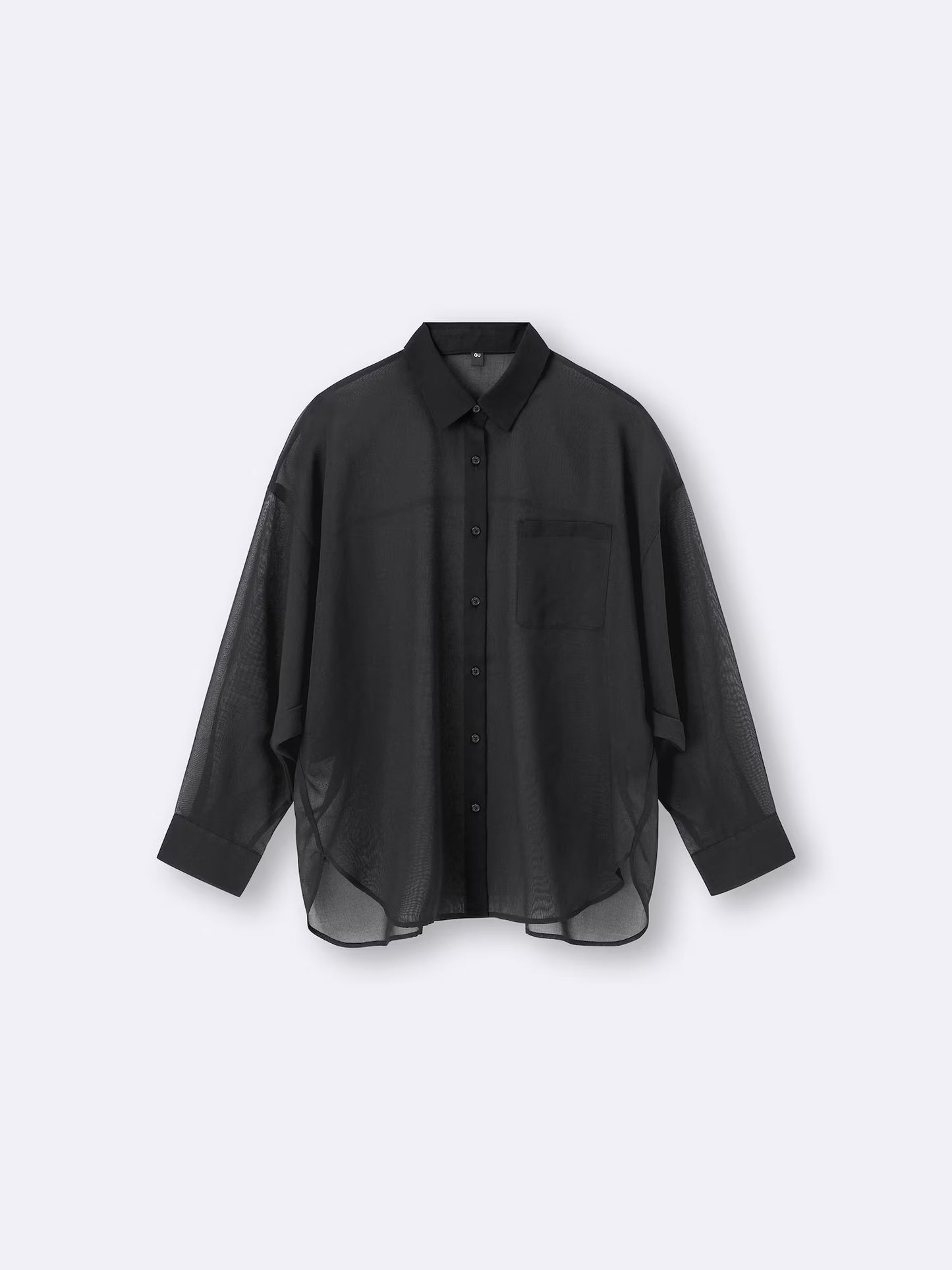 日本代購｜GU 襯衫 - OLIVE色シアードルマンスリーブ襯衫｜GU