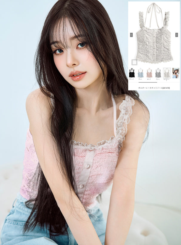 日本代購｜GRL 背心 - ILLIT アイリット 背心蕾絲款式｜GRL