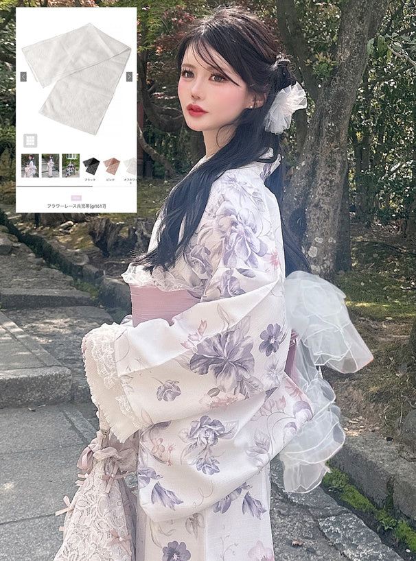 日本代購｜GRL 腰帶 - 黑色花卉蕾絲兵兒帶｜GRL
