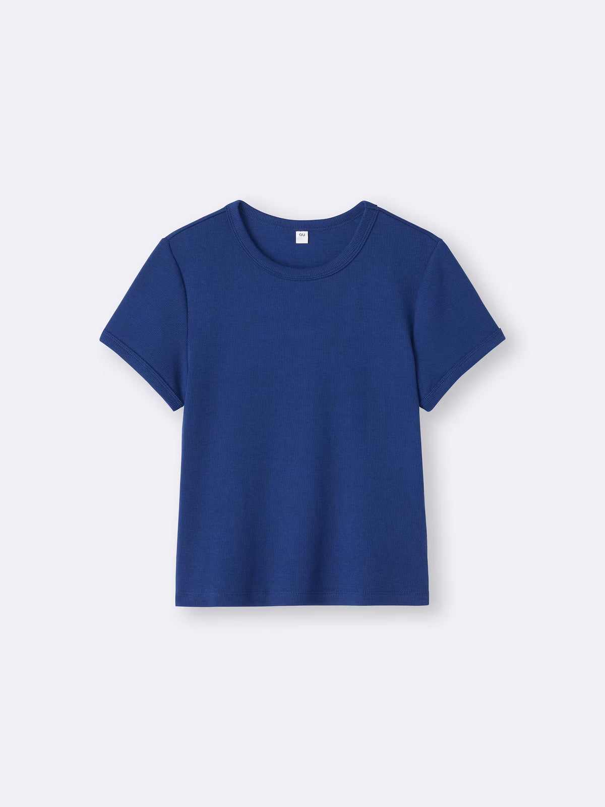 日本代購｜GU リブクルーネックT【BLACK / M】｜GU