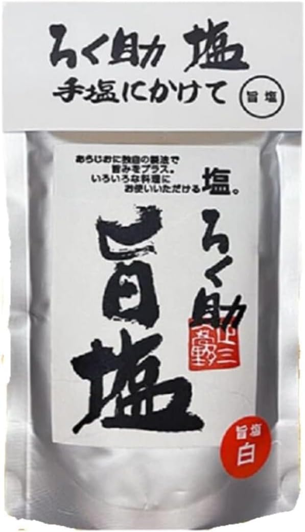 日本代購｜ろく助 Rokusuke White Salt 4.6 oz (130 g)｜Amazon JP