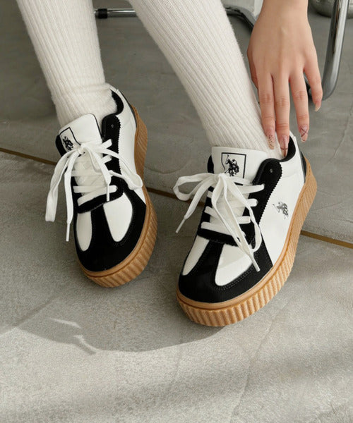 日本代購｜U.S. POLO ASSN. 厚底運動鞋 - ローカット 厚底運動鞋｜ZOZOTOWN