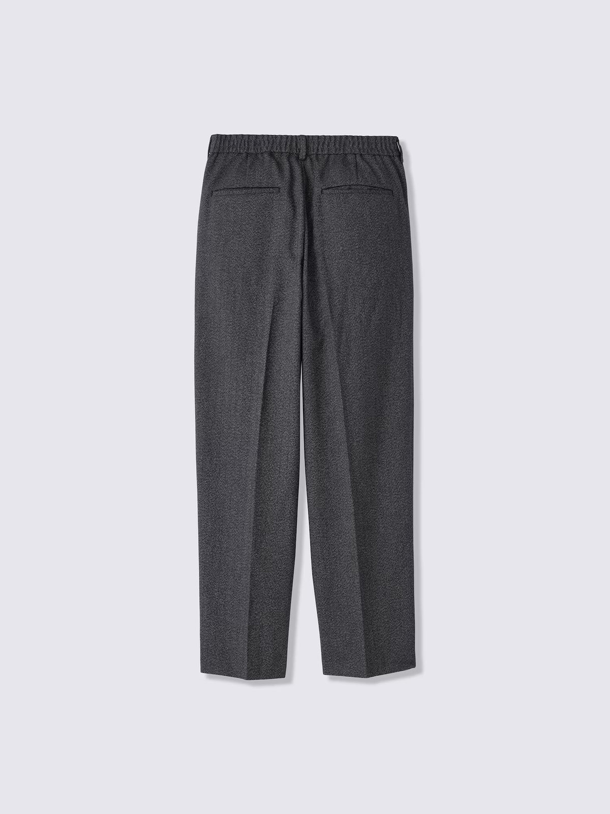 日本代購｜GU タックテーパードパンツ(ツイーディー)(丈長め)【DARK GRAY / M】｜GU