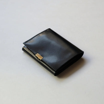 日本代購｜chamoto fold wallet / 二つ折り財布 - GUIDI / cavallo culatta【black】｜chamoto