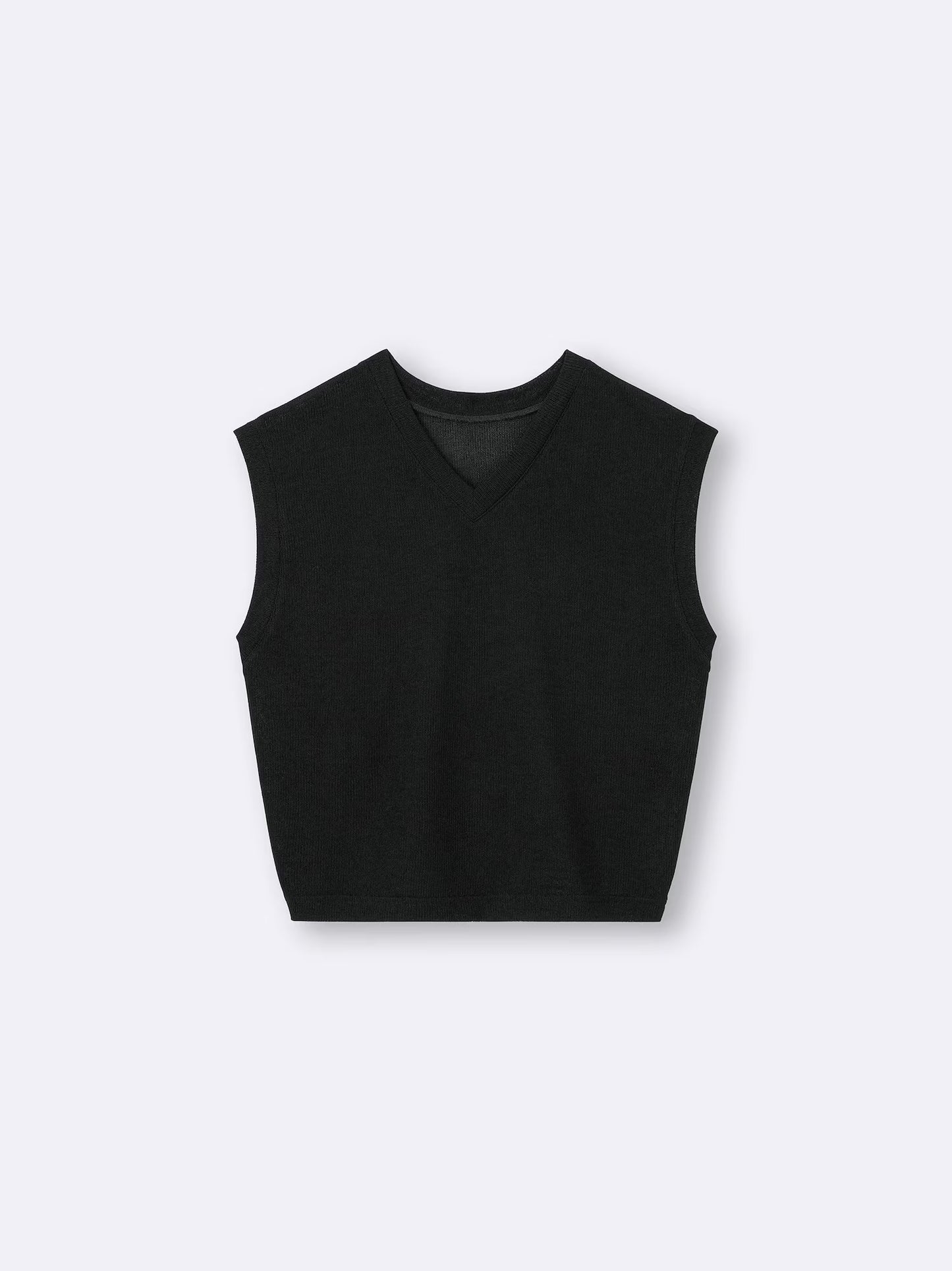日本代購｜GU T恤 - ループヤーンV領T恤【OFF WHITE / M】｜GU