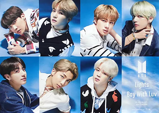 日本代購｜塔沃紀錄 海報 - BTS CD Lights/Boy With Luv 海報｜タワーレコード
