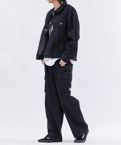 日本代購｜Red Cap Girl RED CAP GIRL（レッドキャプガール） デニムジャケット gジャン 「a-r」「RedCapGirl/レッドキャップガール」バックサテン刺繍 3rdタイプ デニムジャケット メンズ レディース【ブラック / M】｜ZOZOTOWN