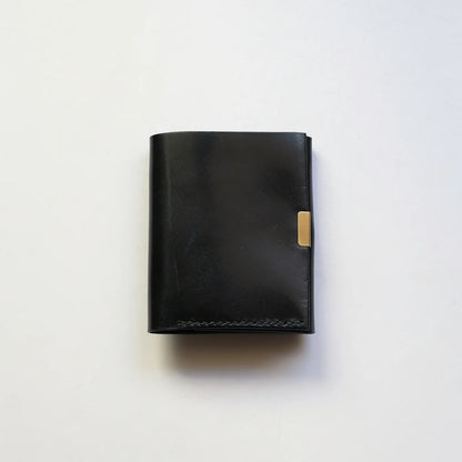 日本代購｜chamoto fold wallet / 二つ折り財布 - GUIDI / cavallo culatta【black】｜chamoto