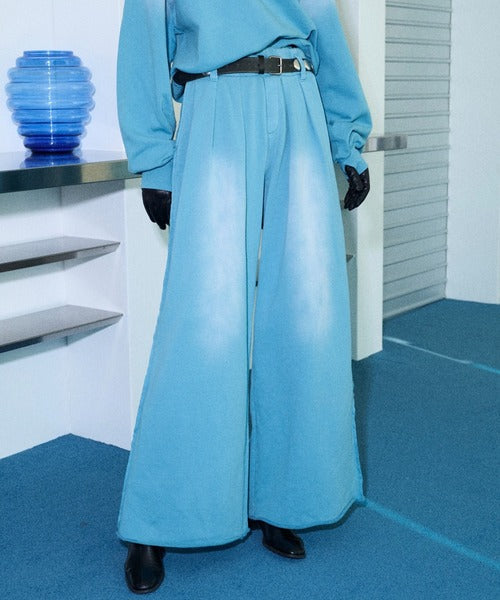 日本代購｜seyto 運動褲 - Bleach-fade 3タック運動褲【藍色】｜ZOZOTOWN