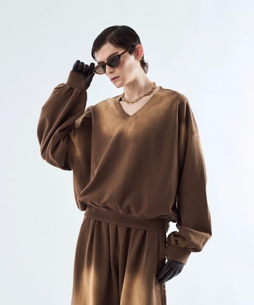 日本代購｜seyto 外套 - Bleach-fade V領運動上衣｜ZOZOTOWN