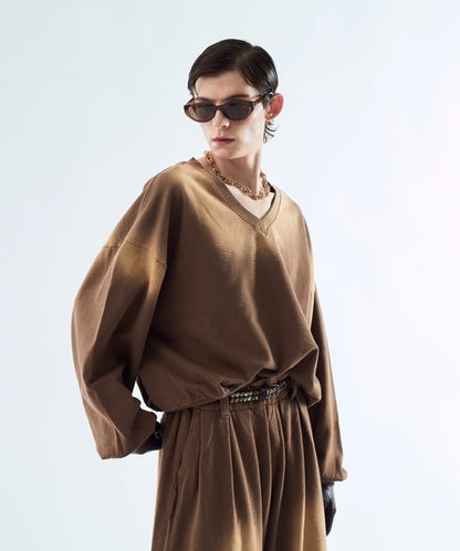 日本代購｜seyto 外套 - Bleach-fade V領運動上衣｜ZOZOTOWN