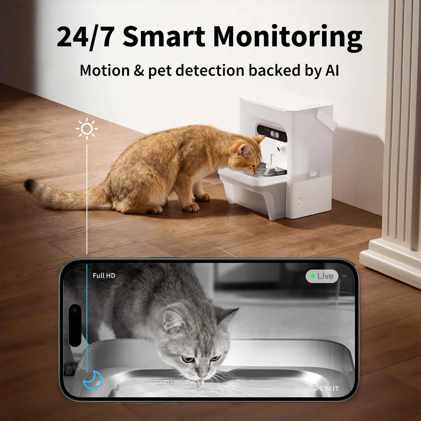日本代購｜AI Camera & Maximum Hygiene EverSweet Ultra with Camera Pet Water Fountain【Default Title】｜AI Camera & Maximum Hygiene