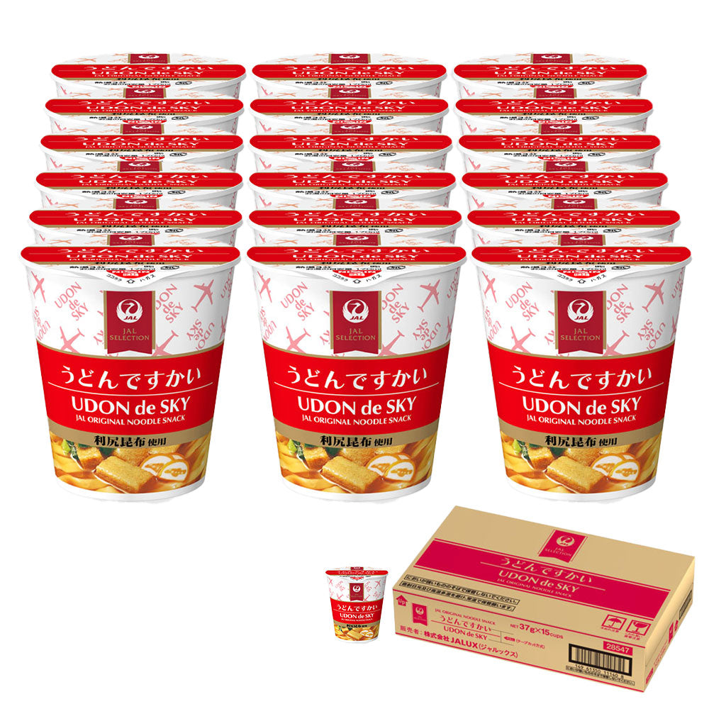 JAL 空中系列 迷你烏龍麵 15杯組 關西風高湯杯麵 日本人氣機內餐泡麵