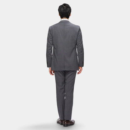 日本代購｜AOKI 西裝 - SUPER Aircool 可洗 Slim Fit 影紋兩件式西裝 - 灰色｜AOKI
