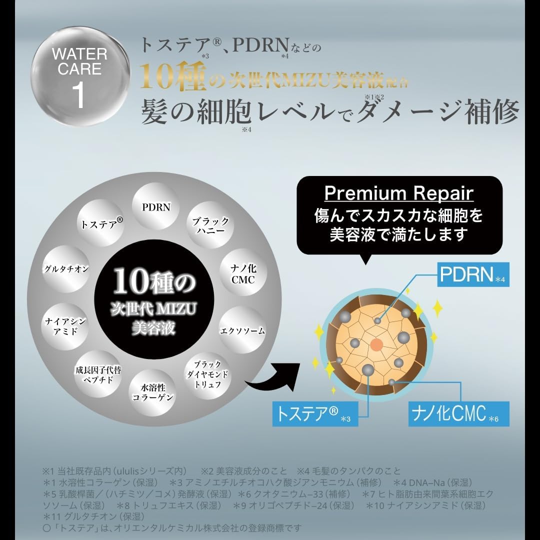日本代購｜ululis 洗髮精與護髮素套裝 - ウルリス 黑色精華洗髮護髮套裝｜Amazon JP