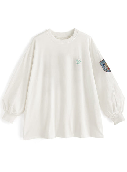日本代購｜GRL ワッペンロゴロングTシャツ[cc39]【オフホワイト / F】｜GRL