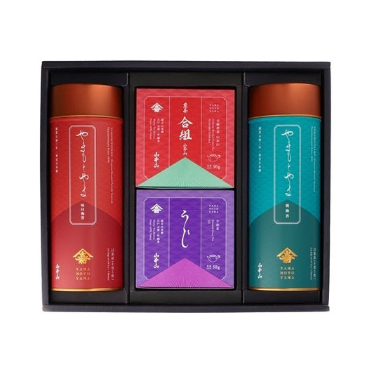 【日本代購】山本山 茶葉＆海苔精選禮盒 A-5YUN｜合組煎茶・宇治煎茶・焼海苔・味付海苔