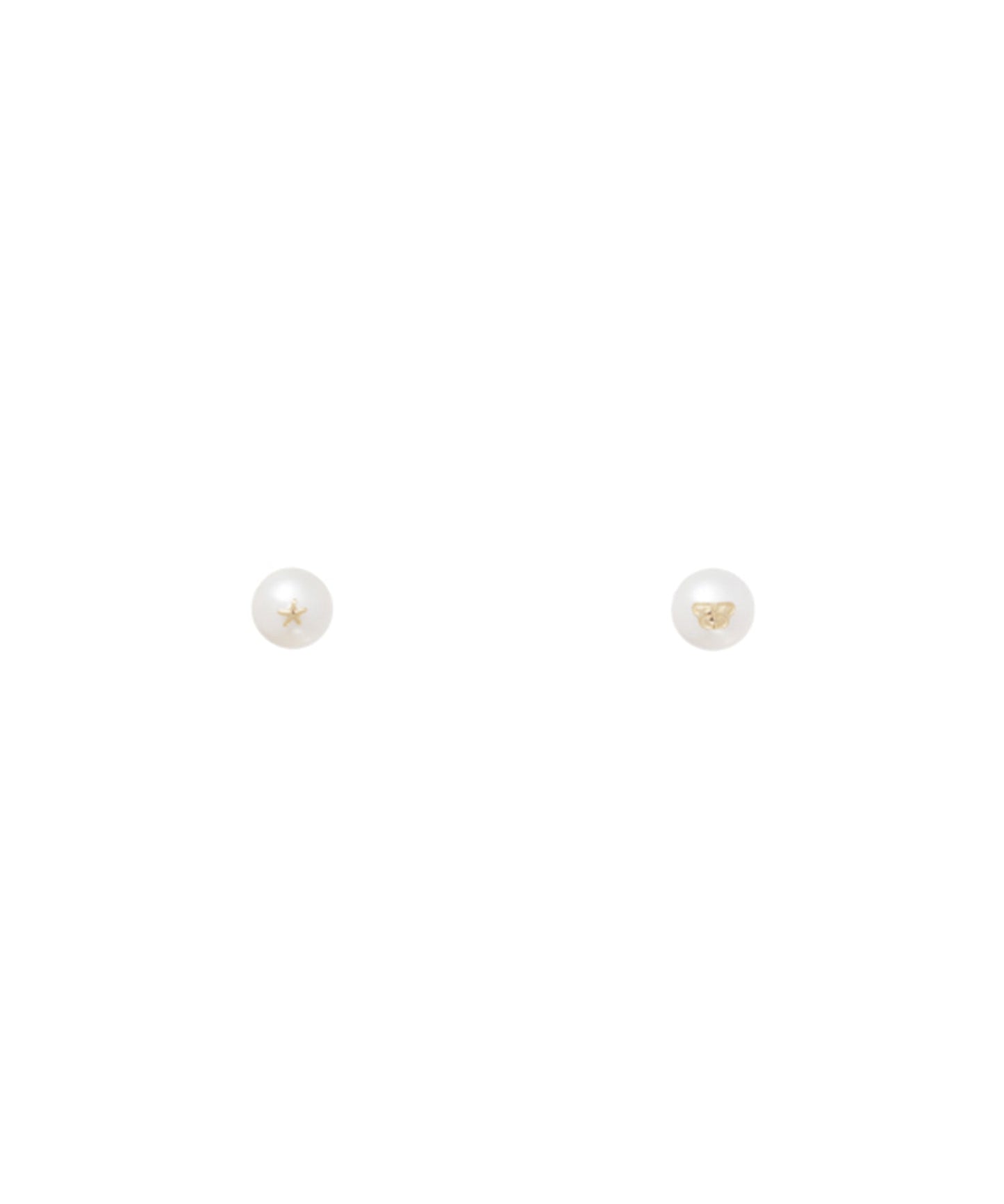 BAPE BAPY LOGO PEARL EAR STUDS