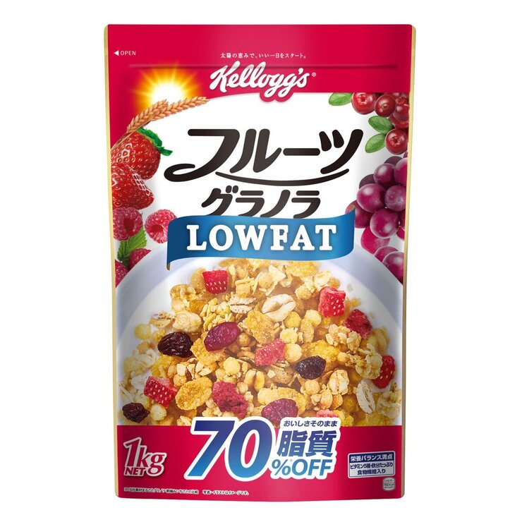 日本好市多 COSTCO Kellogg's 低脂水果穀片 1kg - 營養滿分的低脂穀片